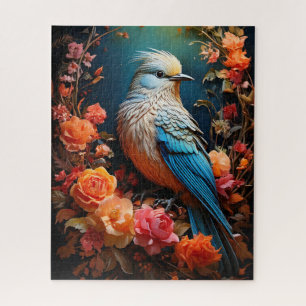 Whimige Natuur Blauwe Vogel Legpuzzel
