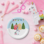 Whimige Noordse Kerstkabouter Papieren Bordje (Feest)