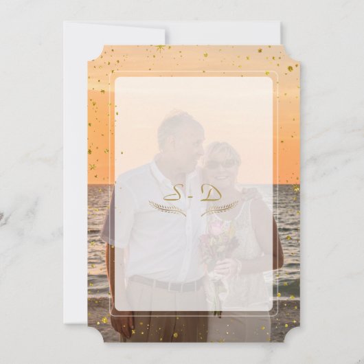 Whimige vervaagde foto geometrische WE DO NOG STEE Kaart (Achterkant)