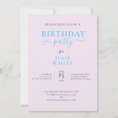 WHIMISCAL 3E VERJAARDAG CAKE PARTY UITNODIGING (Voorkant)