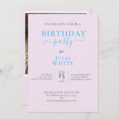 WHIMISCAL 3E VERJAARDAG CAKE PARTY UITNODIGING (Voorkant / Achterkant)