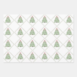 Whimiscal Christmas Tree Wrapping Paper