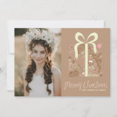 Whimiscal Gift Vrolijke kerstfoto Feestdagenkaart (Voorkant)