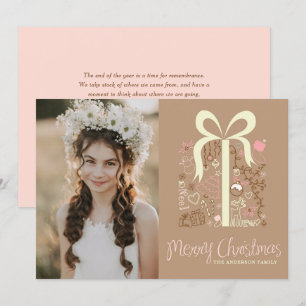 Whimiscal Gift Vrolijke kerstfoto Feestdagenkaart