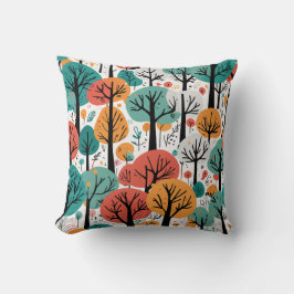 Whimiscal Tree Throw Pillow Kussen