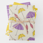 Whimiscal Umbrellas SHOWER Coordinated Inpakpapier Vel (In situ)