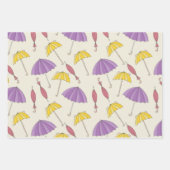 Whimiscal Umbrellas SHOWER Coordinated Inpakpapier Vel (Voorkant)