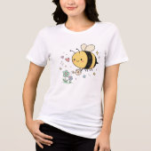 Whimische Bijennatuurliefhebber Tri-Blend Shirt (Voorkant)