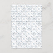 Whimische citroenillustratie | Blauwe bruidsdouche Bedankkaart (Achterkant)