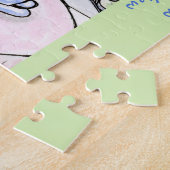 Whimische Eiffeltoren van Parijs PENSIOEN Legpuzzel (Zijkant)