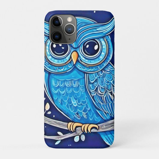 Whimische Krijt Uil Case-Mate iPhone Case (Achterkant)