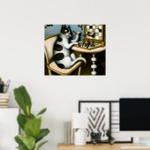 WHIMISCHE SCHAAKLIEFHEBER DECORATIE | DE KAT SChaa (Thuiskantoor)