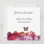 WHIMISCHE VERSIERINGEN helderrood, roze paars wit Kaart (Achterkant)