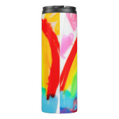 Whimisial Rainbow Kinder Tekening waterfles Thermosbeker (Achterkant)