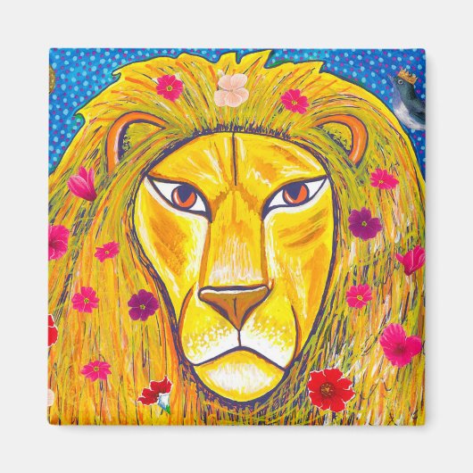 Whimisical Afrikaanse Dierenmagneten Magneet (Voorkant)