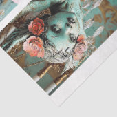 Whimisical Gothic Fairy Junk Journal Decoupage Tissuepapier (Detail)