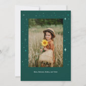 Whimisical Kerstboog Multi-Photo Card Aankondiging (Achterkant)
