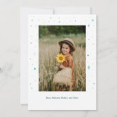 Whimisical Kerstboog Multi-Photo Card Aankondiging (Achterkant)