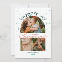 Whimisical Kerstboog Multi-Photo Card