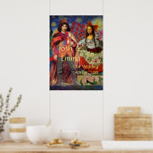 Whimisieke Trouwkoppel Poster Grappig (Keuken)