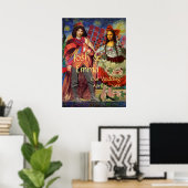 Whimisieke Trouwkoppel Poster Grappig (Thuiskantoor)