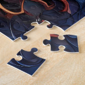 Whimportret van een paard: een kunstpuzzel legpuzzel (Zijkant)