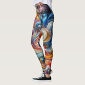 Whims Social Floral Leggings (Links)
