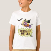 Whimsally Witchy Kinder witte T-shirt (Voorkant)