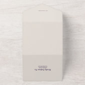 Whimserige waterverf strand bestemmingsbruiloft all in one uitnodiging (Buitenkant)