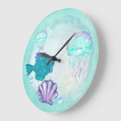 Whimsey Aquarium 2 Folk Art Grote Klok (Hoek)