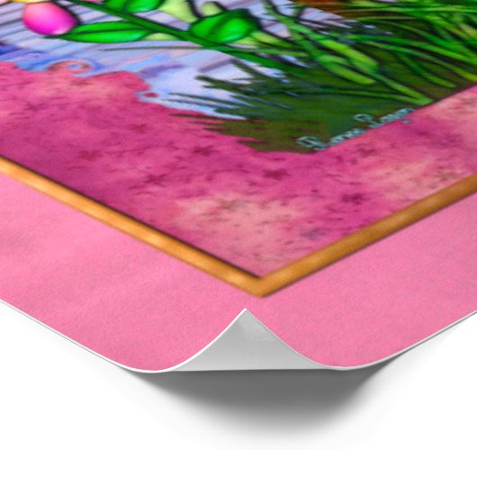 Whimsey Gardens Fantasy Art Poster (Hoek)