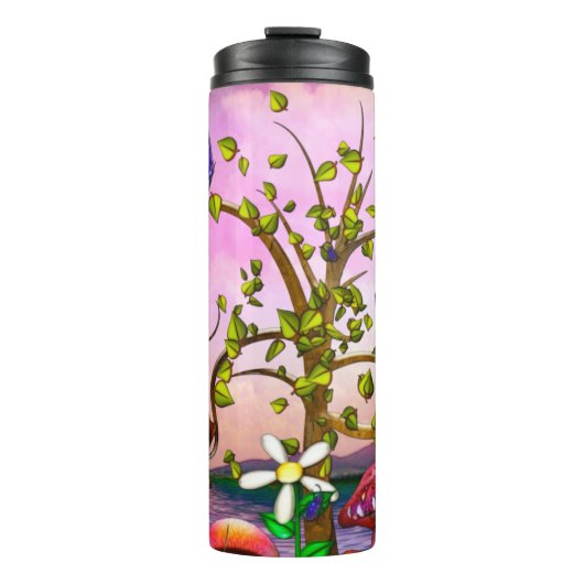 Whimsey Gardens Fantasy Art Thermosbeker (Voorkant)