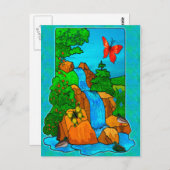 Whimsey Herfsten Natuur Fantasy Art Briefkaart (Voorkant / Achterkant)