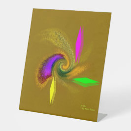 "Whimsical" 10" x 12" voetstuk Reclamebord Met Voetstuk