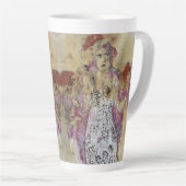 Whimsical 3 Face Love Amy Original Painting Latte Mok (Rechterhoek)