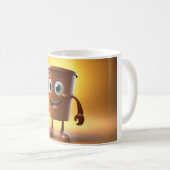 Whimsical 3D Character Coffee Mok – Begin uw dag (Voorkant rechts)
