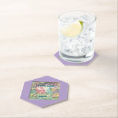 Whimsical 3D Paper Cut Bunny & Easter Eggs Coaster Kartonnen Onderzetters (Insitu)