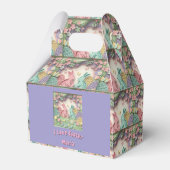 Whimsical 3D Paper Cut Bunny & Easter Eggs Custom  Bedankdoosjes (Voorkant Zijde)