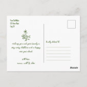 Whimsical 4 foto's Kerst briefkaart (Achterkant)