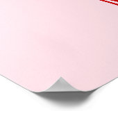 Whimsical 50 and Fabulous Doodle Birthday Photo  Poster (Hoek)