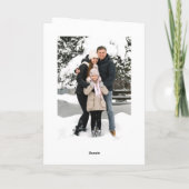 Whimsical 5 Foto Boho Rode Kerstboog lint Feestdagen Kaart (Achterkant)