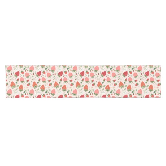Whimsical Aardbeien Party Table Runner Korte Tafelloper (Horizontaal)