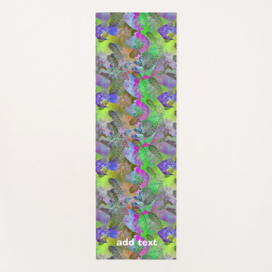Whimsical Abstract Botanische Abstracte Kunst Yogamat (Voorkant)