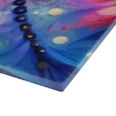 Whimsical Abstract Dragonfly Floral Blauwgroen Bla Snijplank (Hoek)