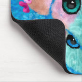 Whimsical Abstract Fish Beach Nautisch Blauwgroen  Muismat (Hoek)