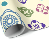 Whimsical Abstract Floral Pattern Cadeaupapier (Rol Hoek)