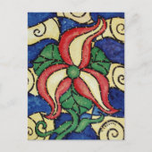 Whimsical Abstract Flower Colorful Art Briefkaart (Voorkant)