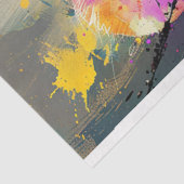 Whimsical Abstract geschilderde muisdecoupage Tissuepapier (Detail)