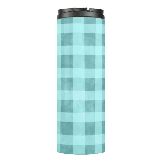 Whimsical Abstract Mermaid Nautical Teal Seashells Thermosbeker (Achterkant)