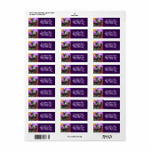 Whimsical Abstract Moeder & Baby Koe Retouradres Etiket (Full Sheet)